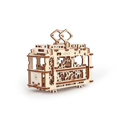 Ugears Tram with Rails Wooden 3D Model Kit UTG0007